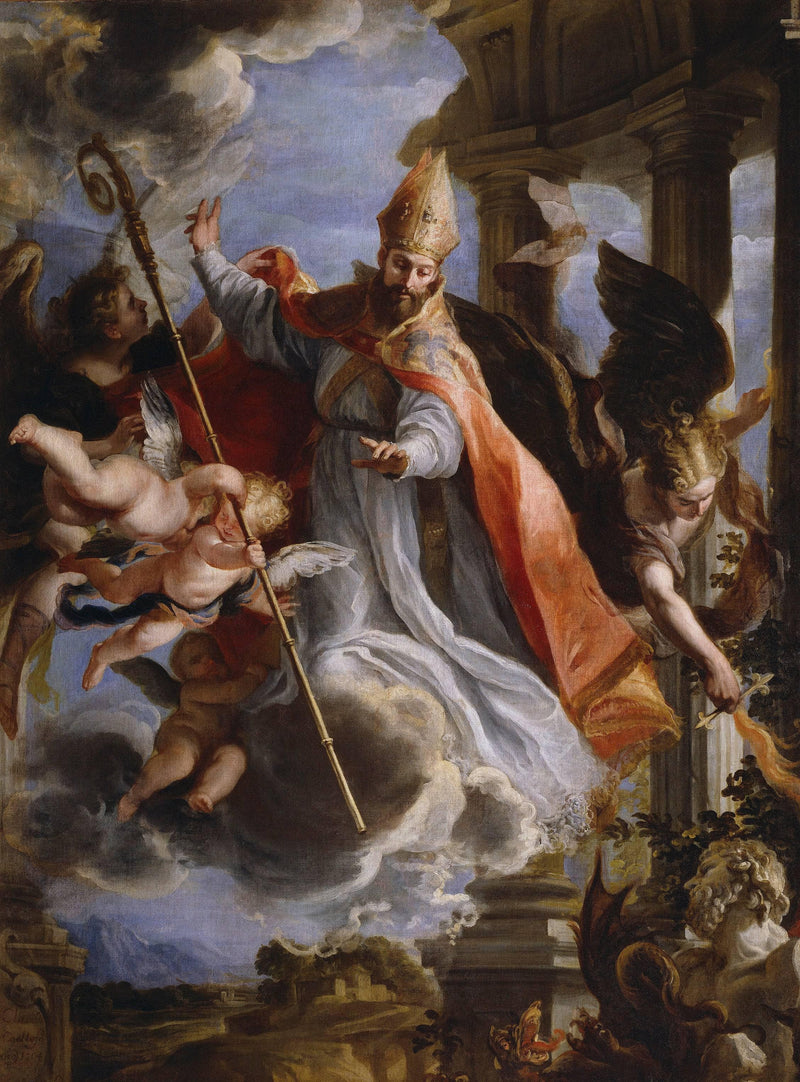 Triunfo de San Agustín by Claudio Coello — Oil Painting Reproduction