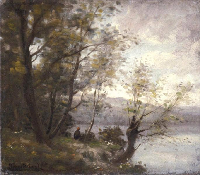 Landscape by Paul Trouillebert — Oil Painting Reproduction