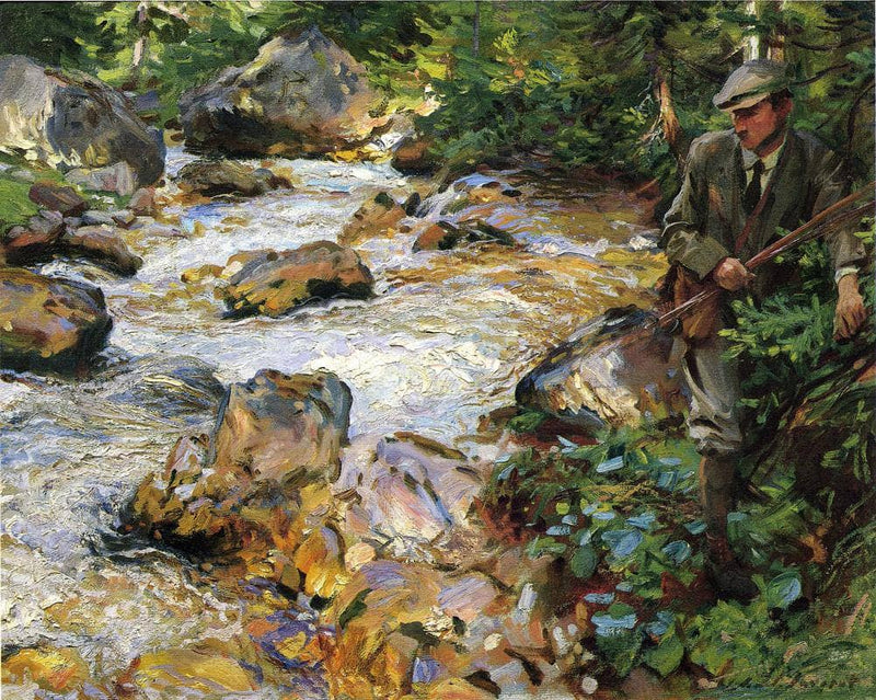 Trout Stream in the Tyrol by John Singer Sargent — Oil Painting Reproduction