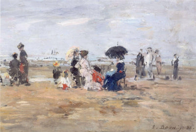 Trouville, scene on the beach in kitchen
