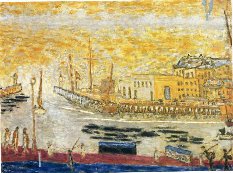 Trouville, the Exit to the Port by Pierre Bonnard — Oil Painting Reproduction