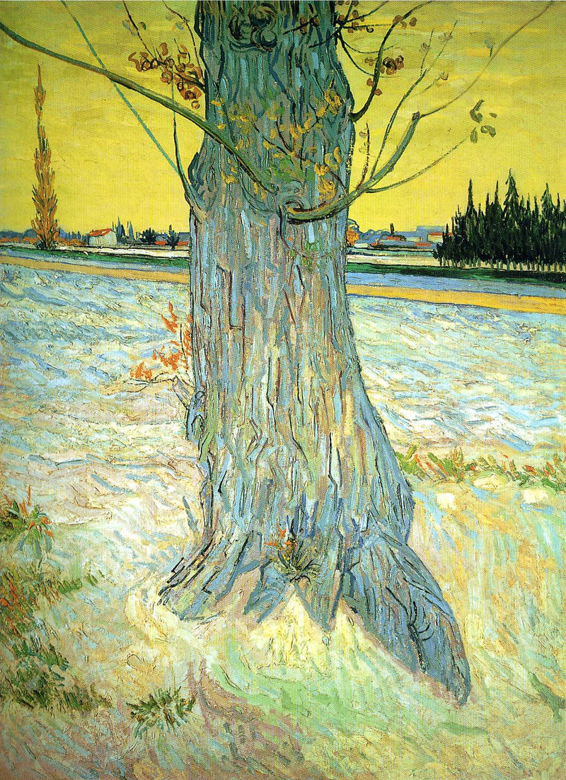 Trunk of an Old Yew Tree by Vincent van Gogh — Oil Painting Reproduction