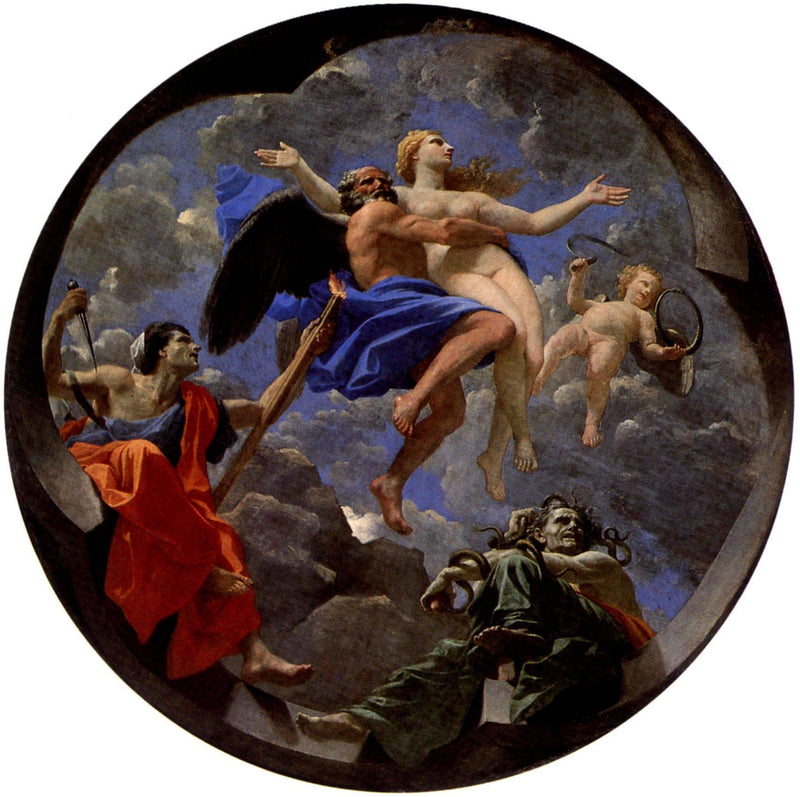 Truth Stolen Away by Time Beyond the Reach of Envy and Discord by Nicolas Poussin — Oil Painting Reproduction