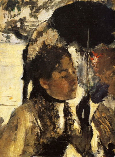 Tuileries, the woman with a parasol in bedroom