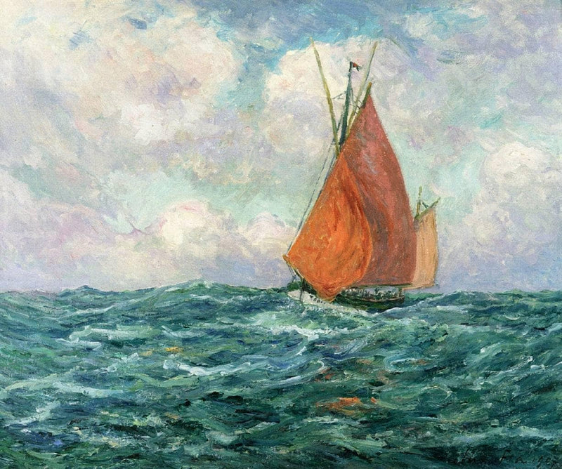 Tuna Boat at Sea by Maxime Maufra — Oil Painting Reproduction