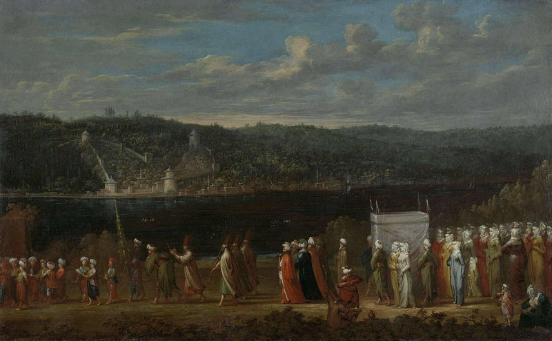 Turkish Wedding by Jean Baptiste Vanmour — Oil Painting Reproduction