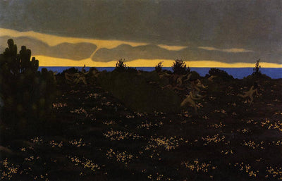 Twilight in living room