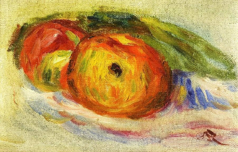 Two Apples by Pierre-Auguste Renoir — Oil Painting Reproduction