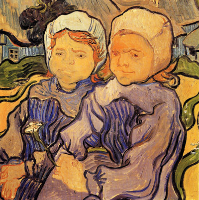 Two Children in home office
