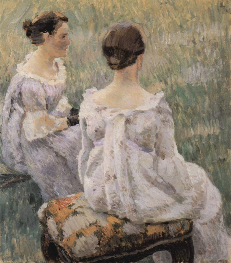 Two Ladies by Victor Borisov-Musatov — Oil Painting Reproduction