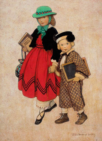 Two Little Girls in hallway