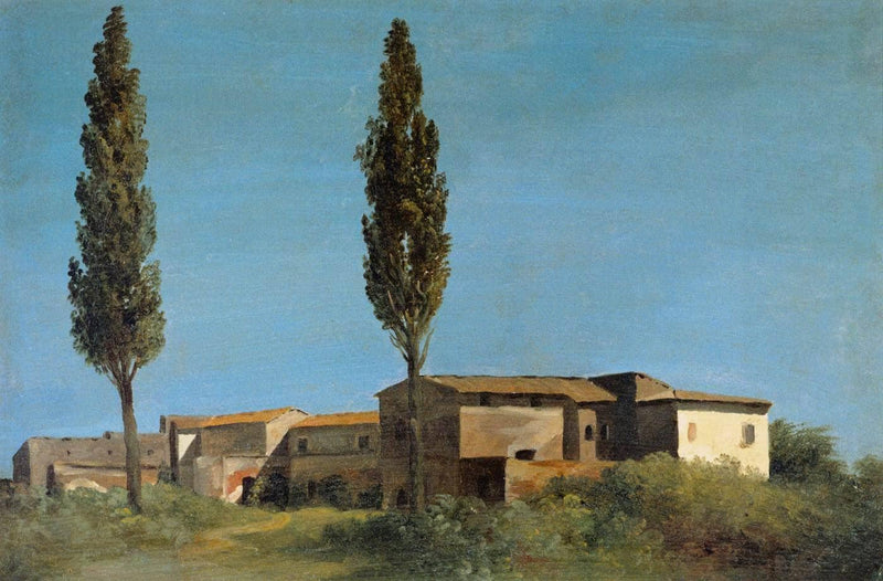 Two Poplar Trees by Pierre-Henri de Valenciennes — Oil Painting Reproduction
