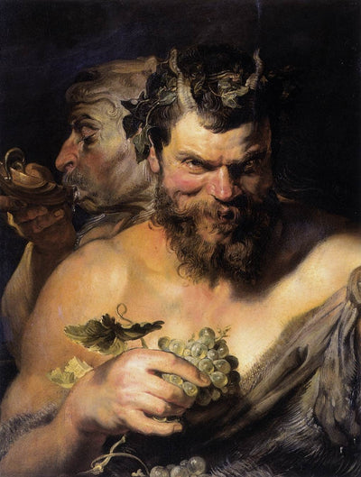 Two Satyrs in modern living room