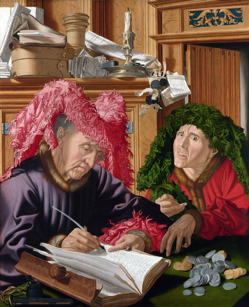 Two Tax-Gatherers by Marinus van Reymerswaele — Oil Painting Reproduction