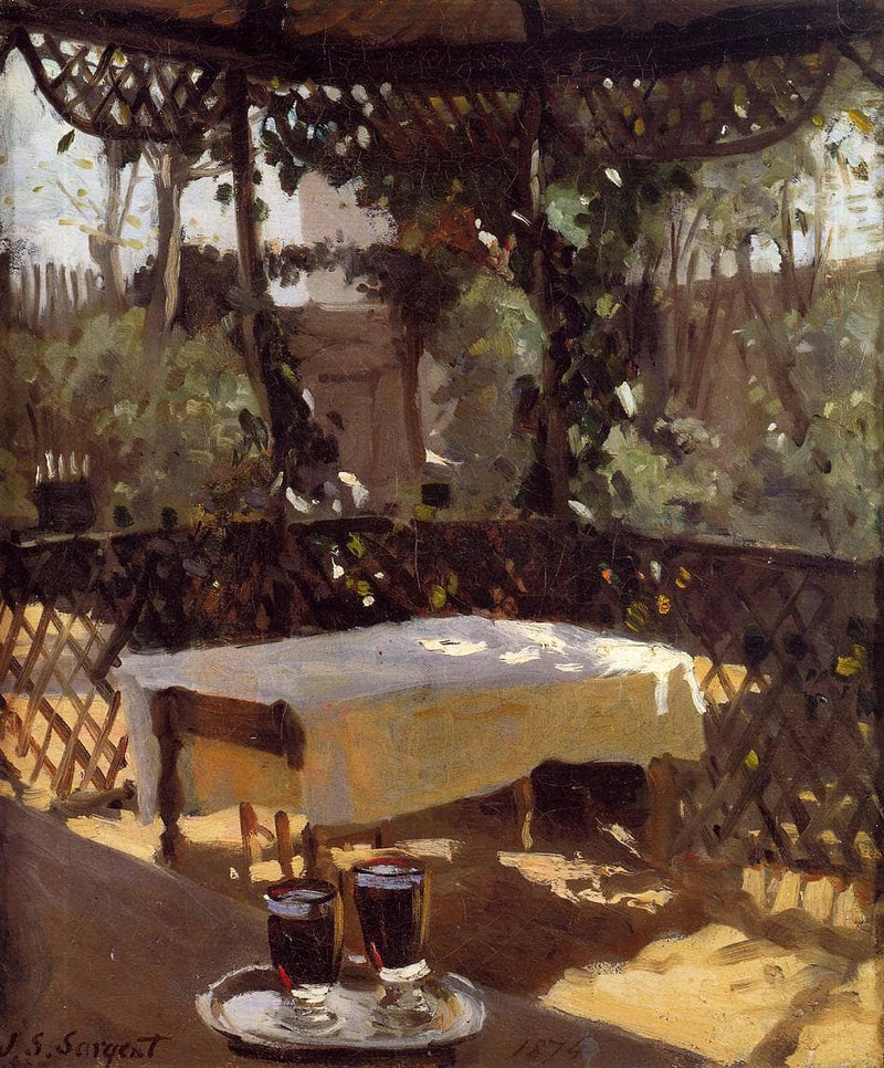 Two Wine Glasses by John Singer Sargent — Oil Painting Reproduction