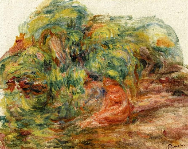 Two Woman in a Garden by Pierre-Auguste Renoir — Oil Painting Reproduction