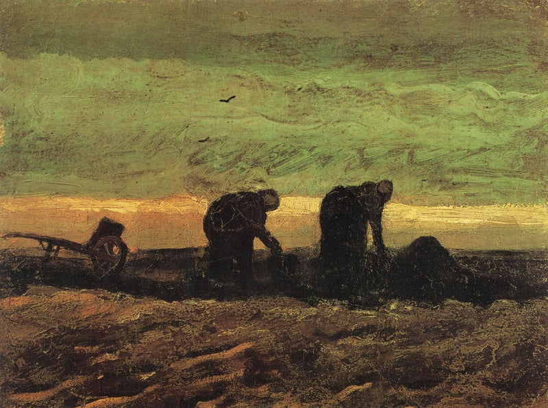 Two Women in the Moor by Vincent van Gogh — Oil Painting Reproduction