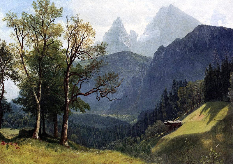 Tyrolean Landscape by Albert Bierstadt — Oil Painting Reproduction