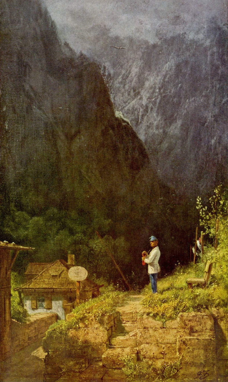 Tyrolean toll house by Carl Spitzweg — Oil Painting Reproduction