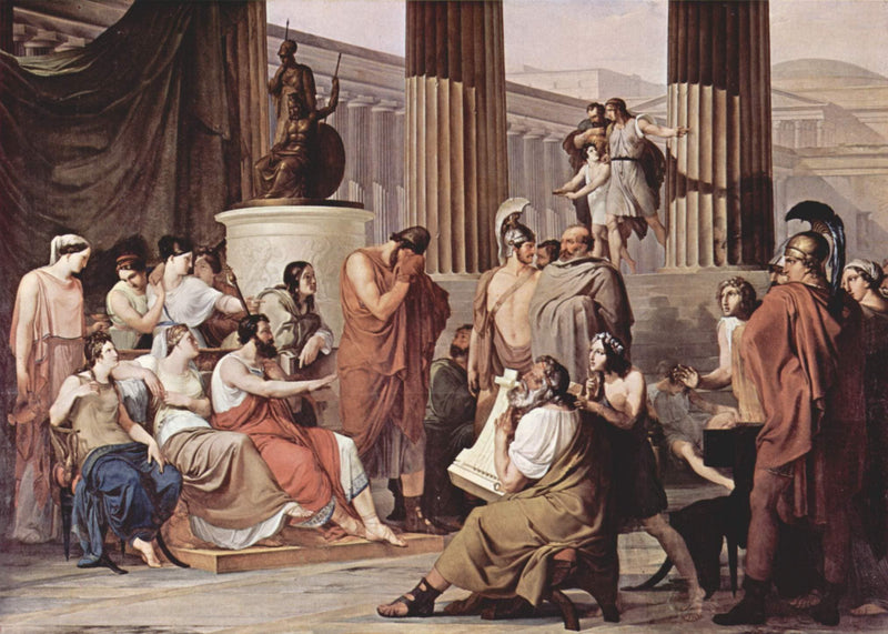 Ulysses at the court of Alcinous by Francesco Hayez — Oil Painting Reproduction
