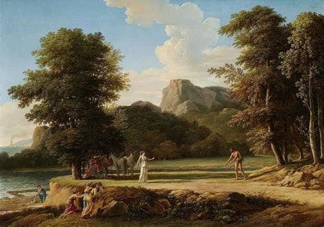 Ulysses imploring the assistance of Nausicaa by Pierre-Henri de Valenciennes — Oil Painting Reproduction