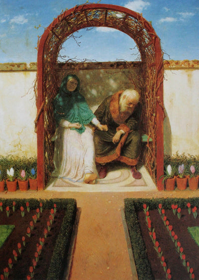 Under the arbor in bedroom