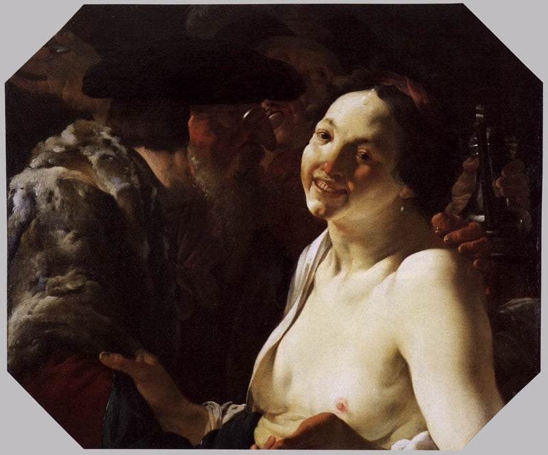 Unequal Couple by Hendrick Terbrugghen — Oil Painting Reproduction