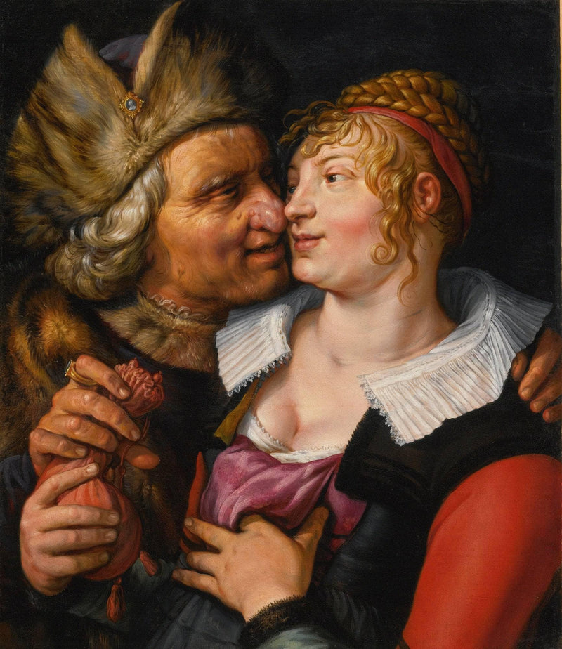 Unequal Lovers by Hendrick Goltzius — Oil Painting Reproduction