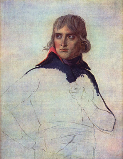 Unfinished portrait of General Bonaparte in hallway