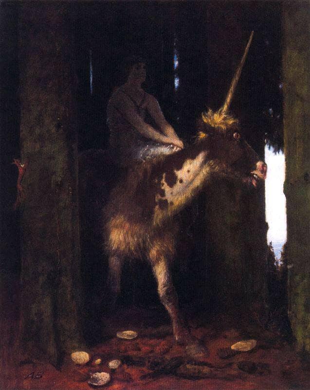 Silence of the Forest by Arnold Böcklin — Oil Painting Reproduction