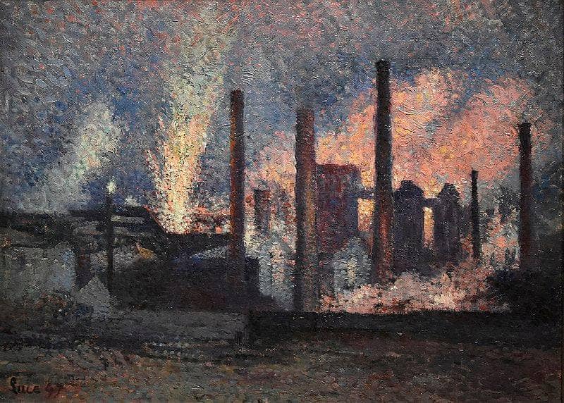 Usines près de Charleroi by Maximilien Luce — Oil Painting Reproduction