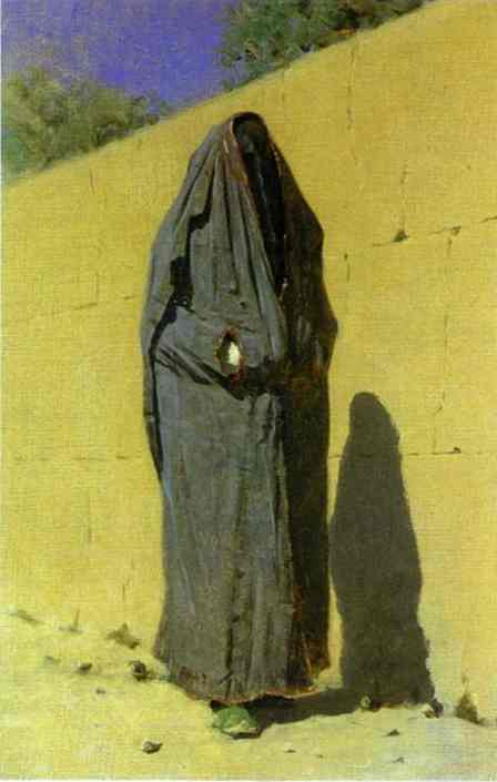 Uzbek Woman in Tashkent by Vasily Vereshchagin — Oil Painting Reproduction