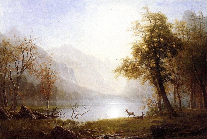 Valley in Kings Canyon by Albert Bierstadt — Oil Painting Reproduction