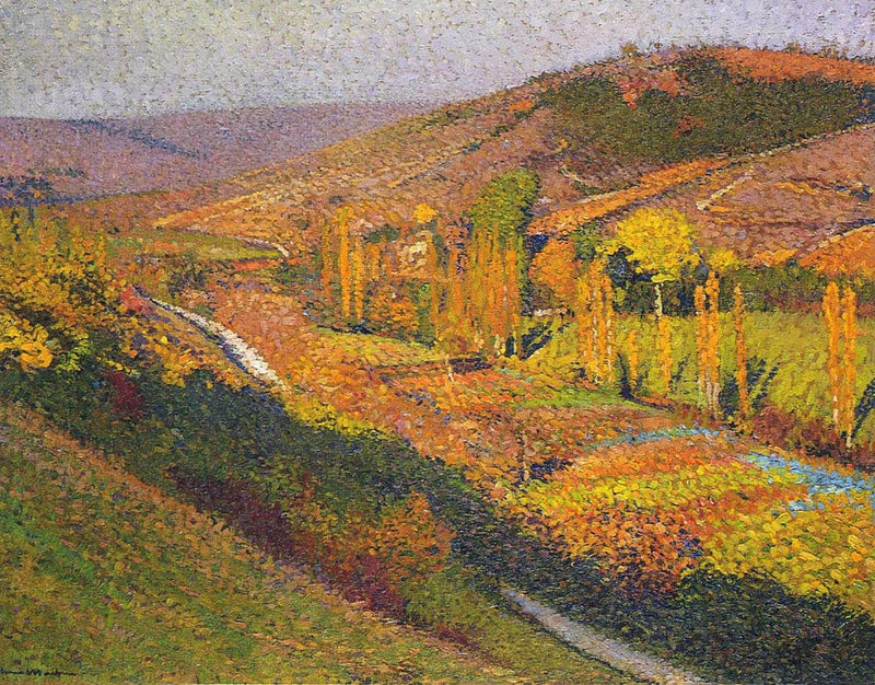 Valley in Labastide du Vert by Henri Martin — Oil Painting Reproduction