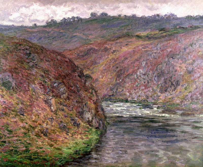 Valley of the Creuse (Grey Day) by Claude Monet — Oil Painting Reproduction