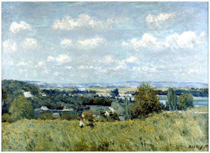 Valley of the Seine at Saint Cloud by Alfred Sisley — Oil Painting Reproduction