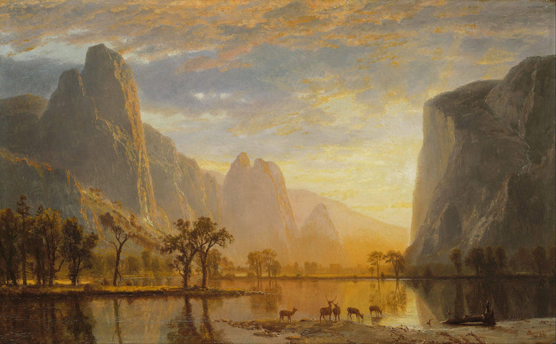 Valley of the Yosemite by Albert Bierstadt — Oil Painting Reproduction