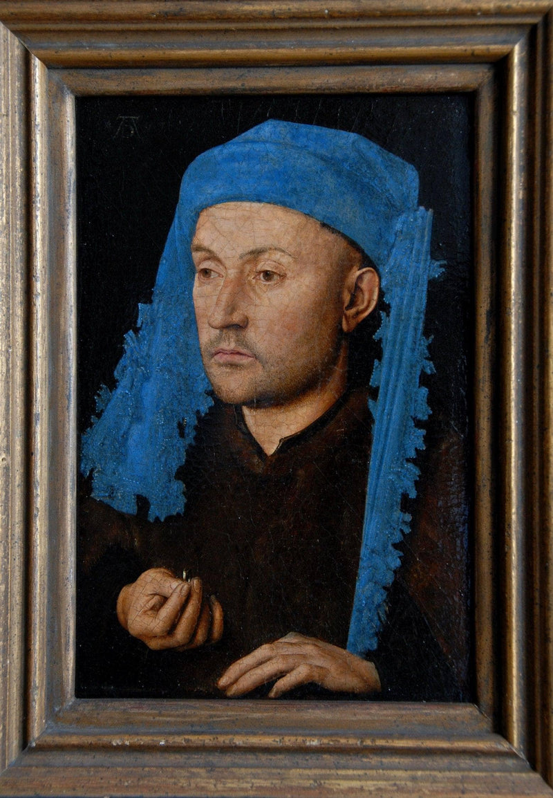 Man in a Blue Turban by Jan van Eyck — Oil Painting Reproduction