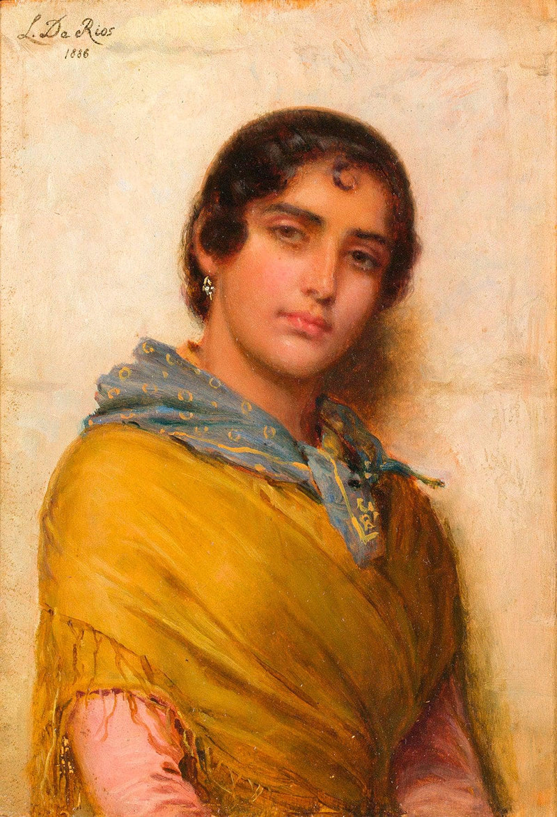 Venetian woman by Luigi Da Rios — Oil Painting Reproduction