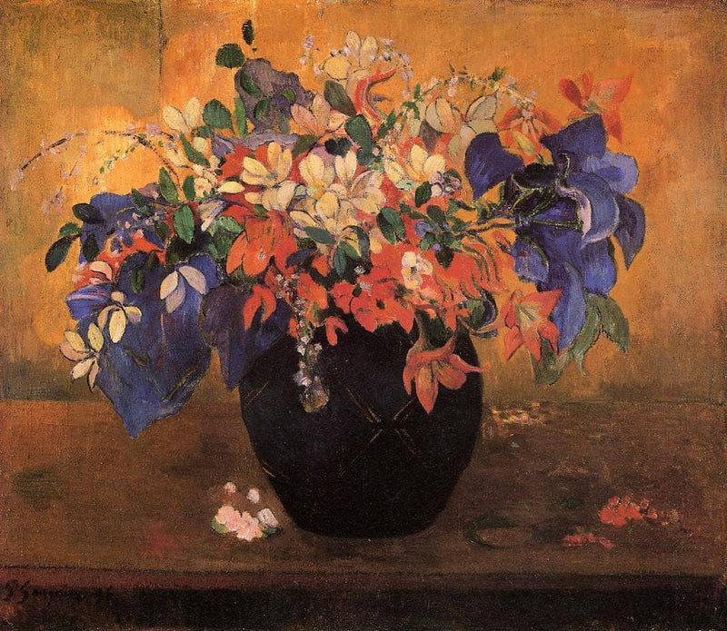 Vase of flowers by Paul Gauguin — Oil Painting Reproduction