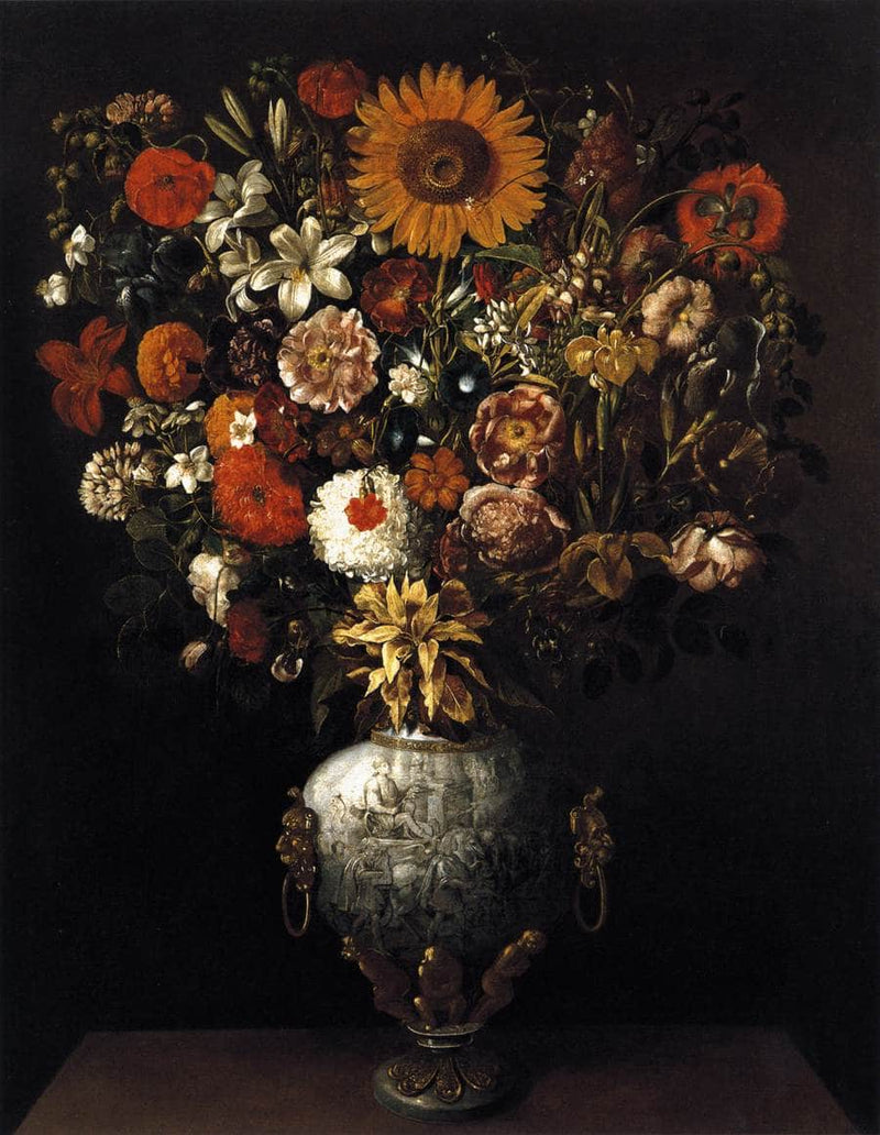 Vase of Flowers by Tomás Yepes — Oil Painting Reproduction