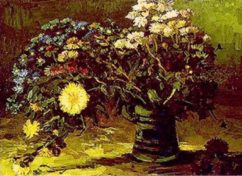 Vase with Daisies by Vincent van Gogh — Oil Painting Reproduction