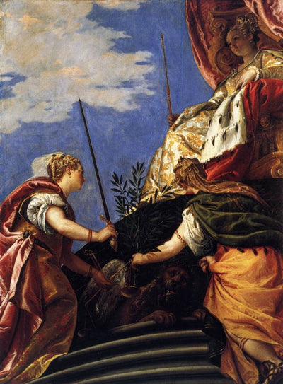 Venetia between Justitia and Pax in home office