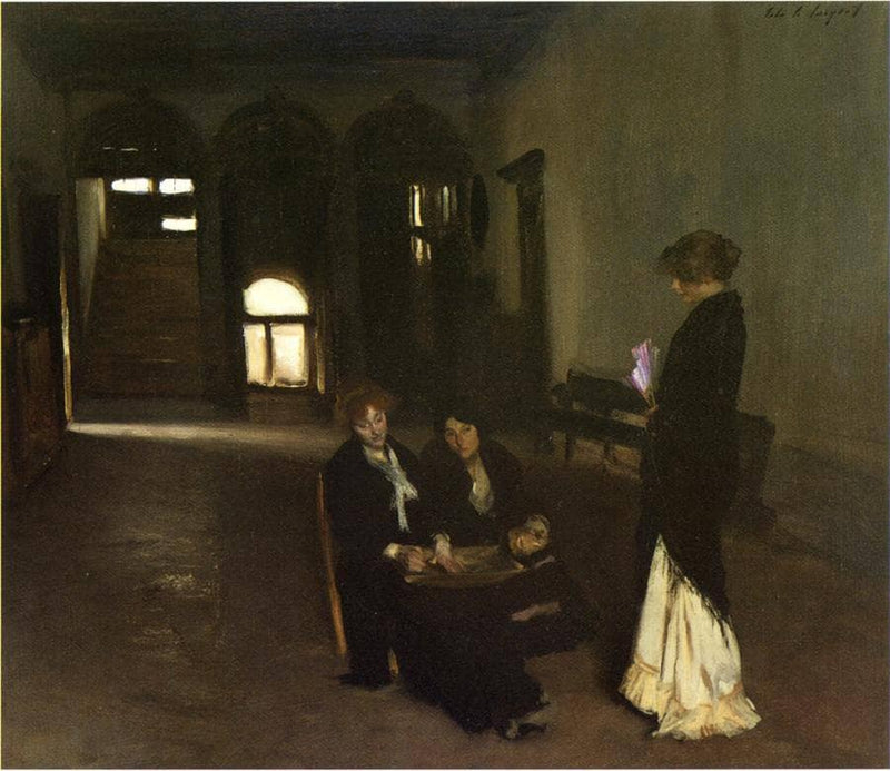 Venetian Bead Stringers by John Singer Sargent — Oil Painting Reproduction