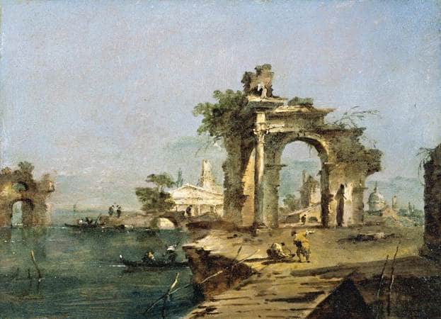 Venetian Capriccio by Francesco Guardi — Oil Painting Reproduction