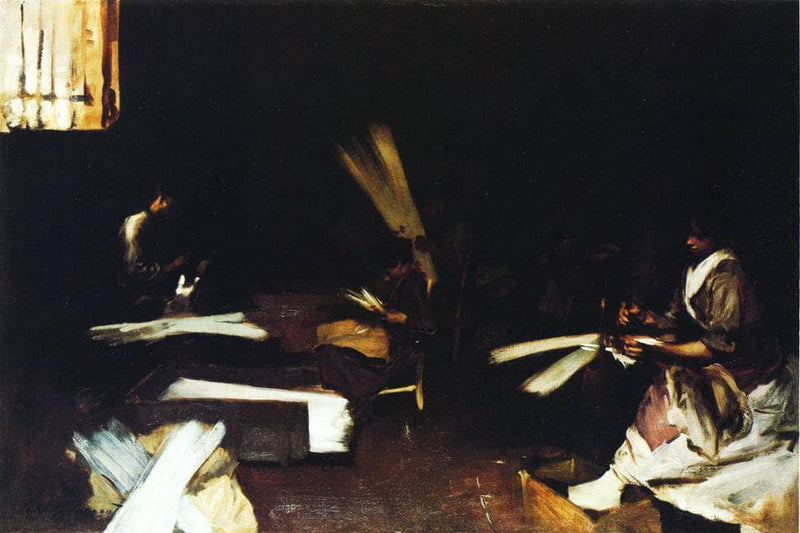 Venetian Glass Workers by John Singer Sargent — Oil Painting Reproduction