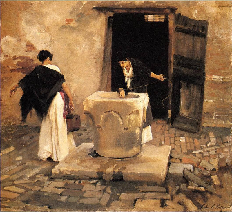 Venetian Water Carriers by John Singer Sargent — Oil Painting Reproduction