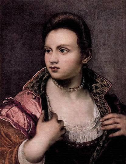 Venetian Woman (attributed) by Marietta Robusti — Oil Painting Reproduction