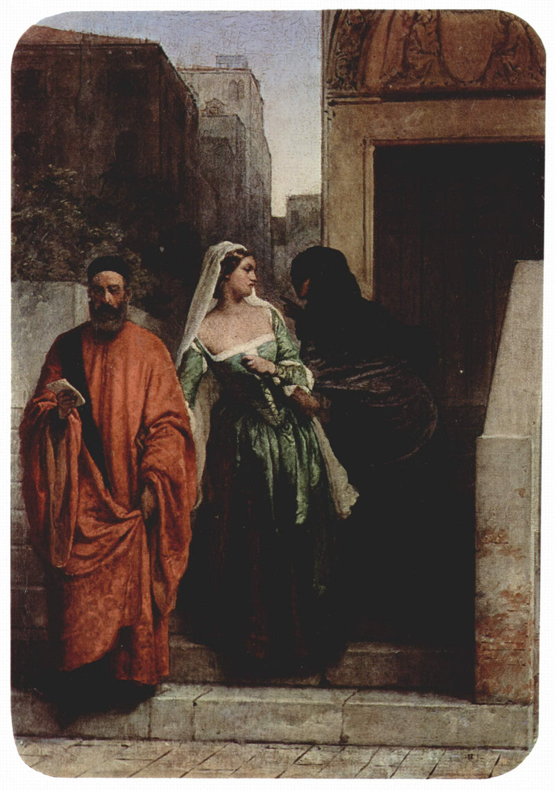 Venetian women by Francesco Hayez — Oil Painting Reproduction