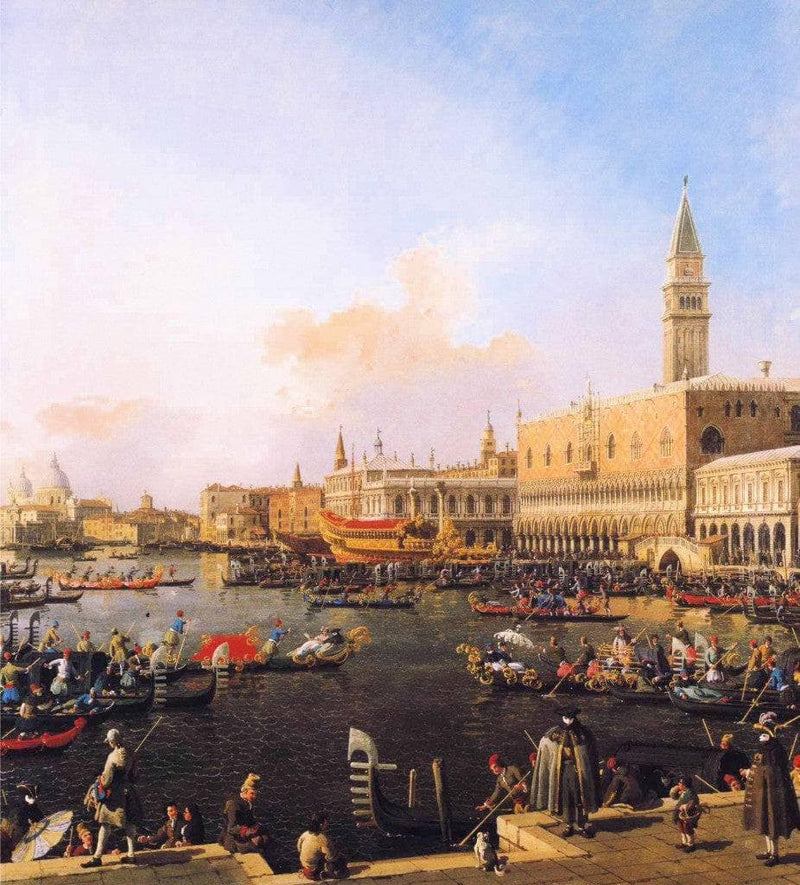 Venice, Bacino di San Marco on Ascension Day by Canaletto — Oil Painting Reproduction